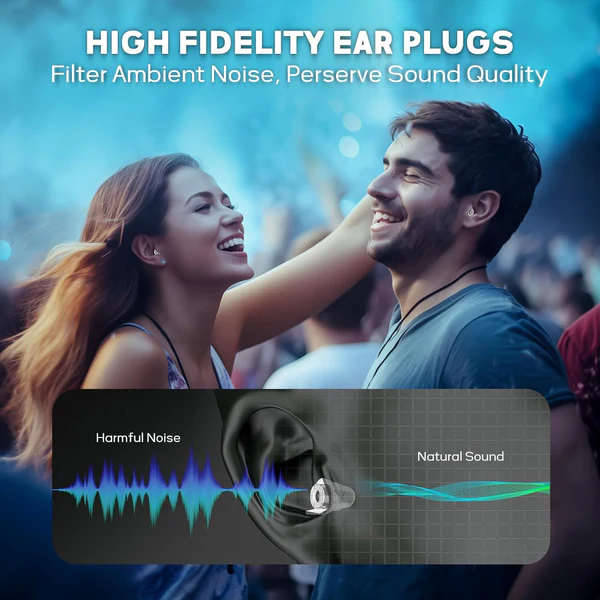 Hi-Fi Spirit Concert Music Earplugs for Noise Reduction Size S/M (Hearprotek®)