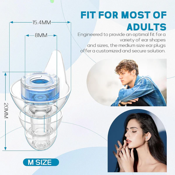 Hi-Fi Spirit Concert Music Earplugs for Noise Reduction Size S/M (Hearprotek®)