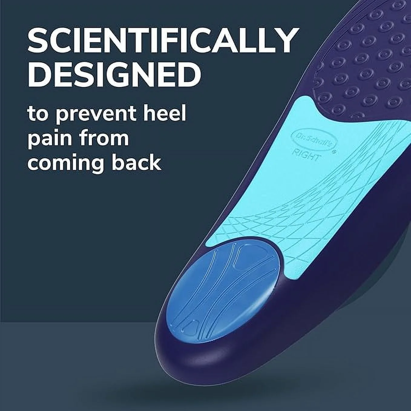 Dr.Scholl's® Insoles for Plantar Fasciitis 1 Pair แผ่นรอง รองเท้า แผ่นเสริมส้นเท้า ลดแรงกระแทก