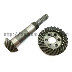 เฟืองบายศรี+เดือยหมูเพลาหน้า นิวฮอนแลนด์ TC38R (12x25ฟัน)