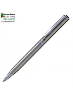 ปากกาลูกลื่นด้ามหมุนPentel B810-C ด้ามสีเงิน