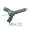 สกรูหางปลามิลขาว M8 x 25