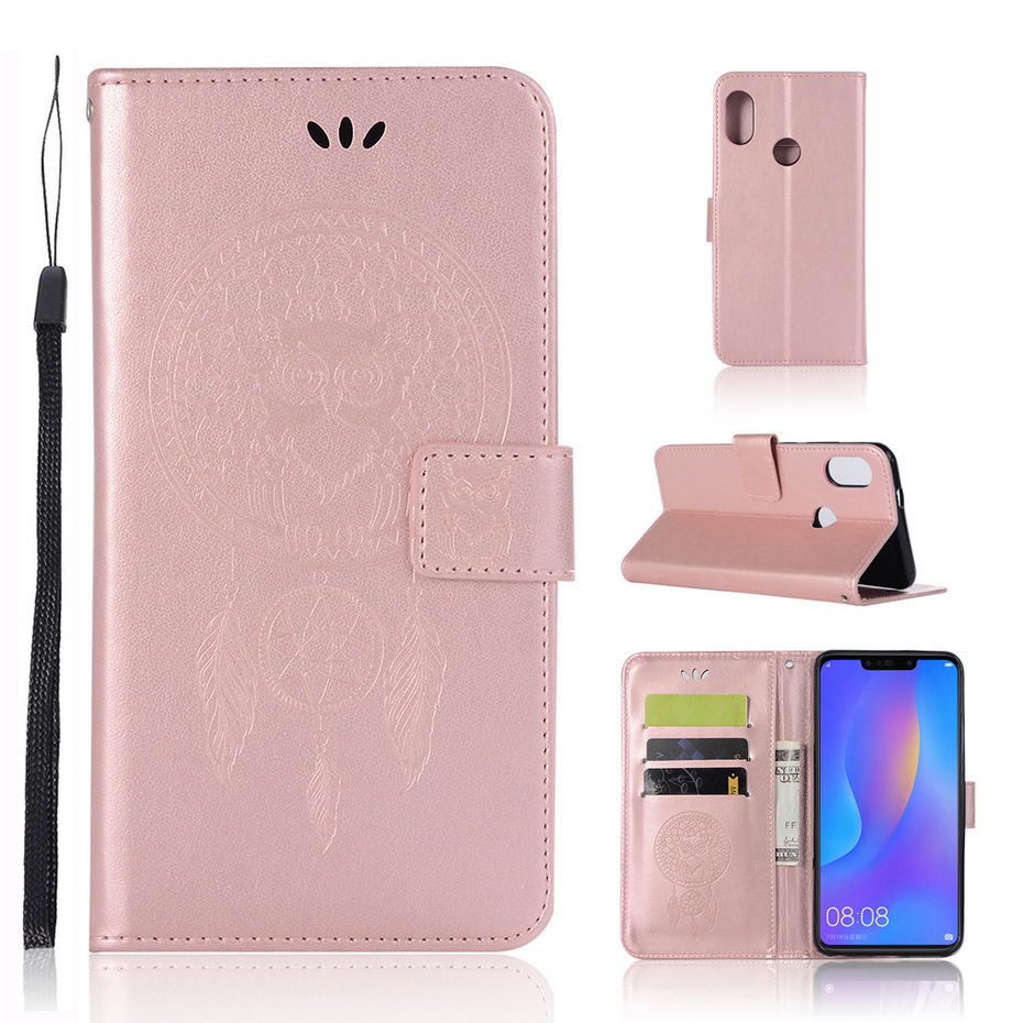 Case Huawei nova 3i #เคสฝาพับแบบกระเป๋าสตางค์ฝาพับหนัง PU ลายนกฮูก Dream Catcher Owl