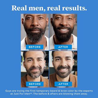 Just For Men® 1-Day Beard Brow Color for Beard and Eyebrows 9g, Dark Brown สีย้อมหนวด เครา ย้อมคิ้ว แบบชั่วคราว