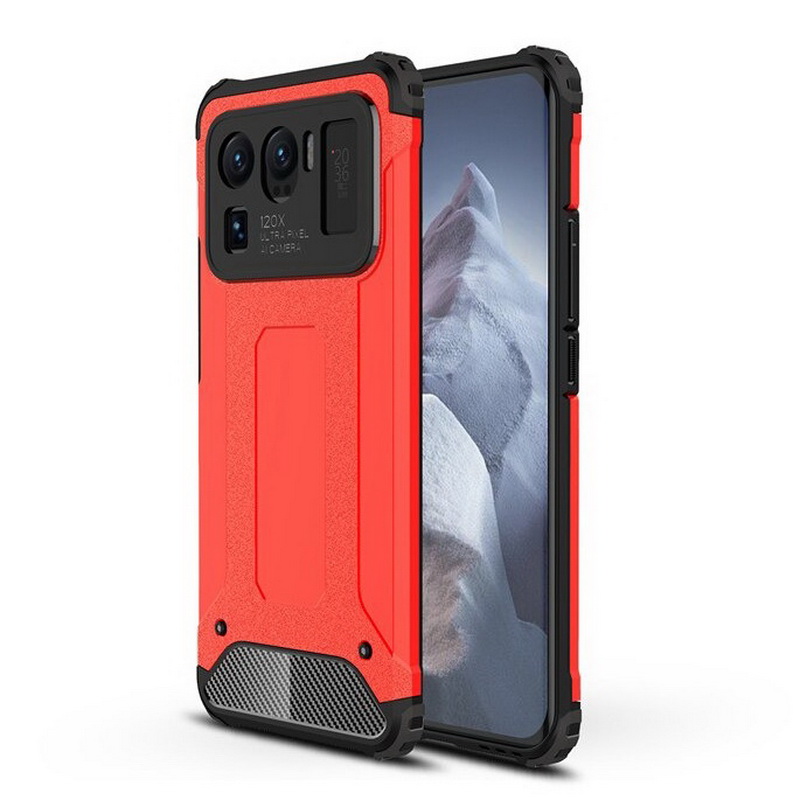 Case Xiaomi Mi 11 Ultra #เคสฝาหลังเกราะป้องกัน ไฮบริด พลาสติก+TPU Heavy Duty Rugged Hybrid