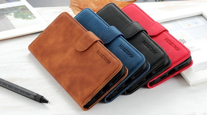เคส OPPO Reno 5 Pro 5G#เคสฝาพับหนัง PUมีช่องเก็บบัตร KHAZNEH Retro Leather with Wallet