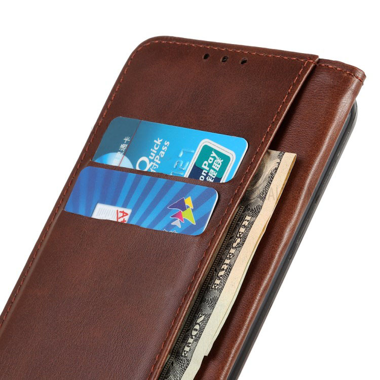 Case Samsung Galaxy A20s #เคสฝาพับแบบกระเป๋าสตางค์ Auto-absorbed Split Leather อัตโนมัติดูดซับ