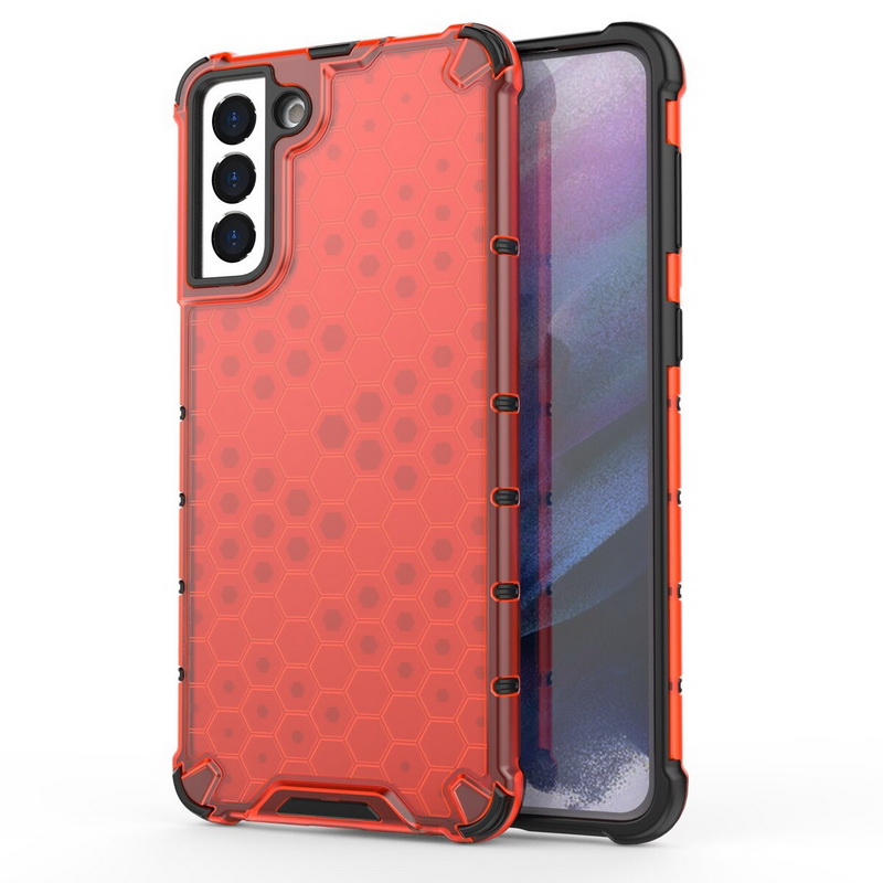 เคส Samsung Galaxy S22+ 5G #เคสฝาหลังกันกระแทก Honeycomb Shock Absorber TPU + PC + Silicone Hybrid