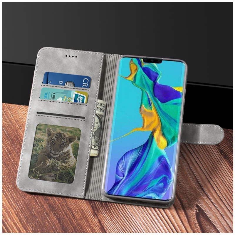 Case Huawei P40 #เคสฝาพับหนัง PU DIAOBAOLEE Leather Stand Stand