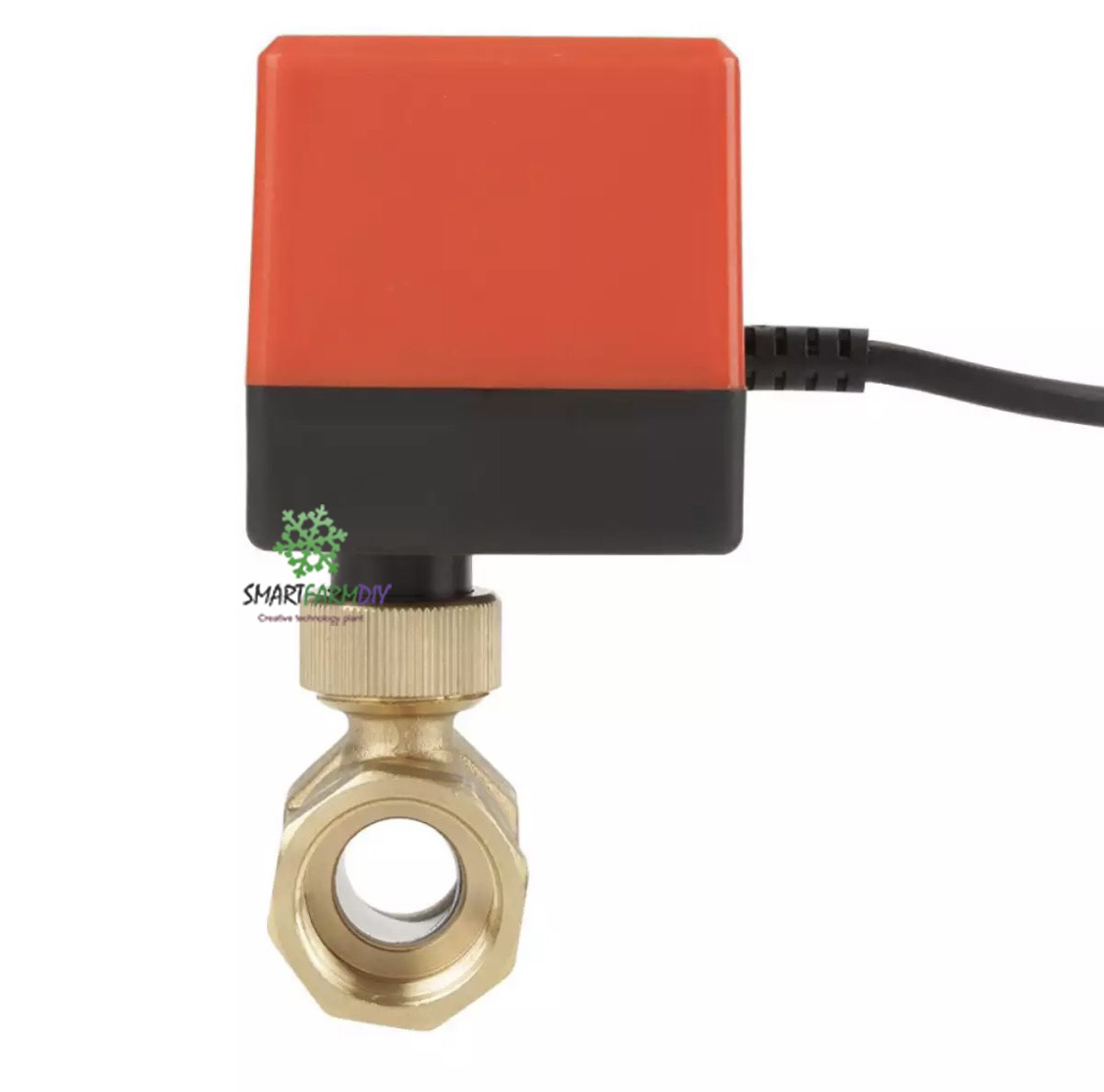 มอเตอร์วาวล์ไฟฟ้า DC 12 โวลต์ G3/4 "DN20 ทองเหลือง