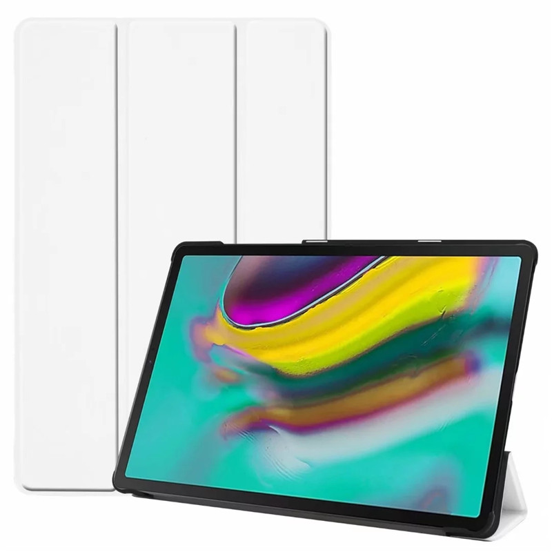 เคสSamsung Galaxy Tab S5e SM-T720 #เคสฝาพับหนัง PU แบบ 3 พับ Tri-fold Stand Leather Smart Tablet