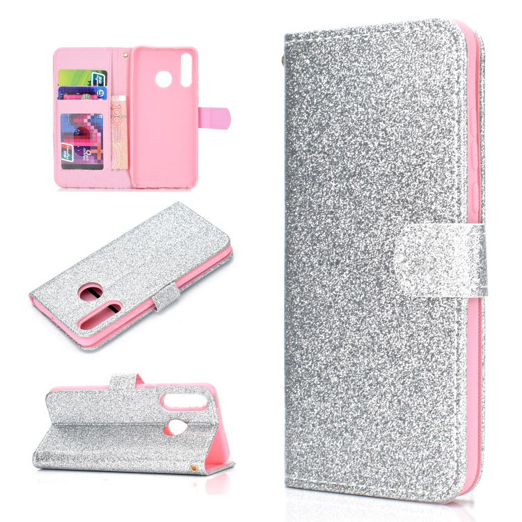 Case Huawei P30 Lite #เคสฝาพับหนัง PU แบบกระเป๋าสตางค์ Flash Powder Wallet