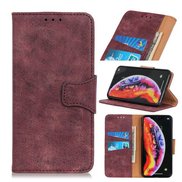 Case Samsung Galaxy A80 #เคสฝาพับแบบกระเป๋าสตางค์สไตล์วินเทจ Vintage Style Wallet Leather