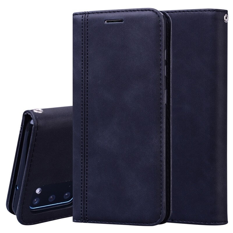 Case Samsung Galaxy S20 FE / S20 FE 5G #เคสฝาพับแบบกระเป๋าสตางค์ Magnetic Flip Wallet Bracket Leather Lattice TPU Phone Case