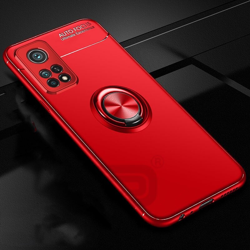 Case Xiaomi Mi 10T Pro #เคสฝาหลัง TPU Finger Ring Kickstand (แผ่นโลหะแบบ Built-in)
