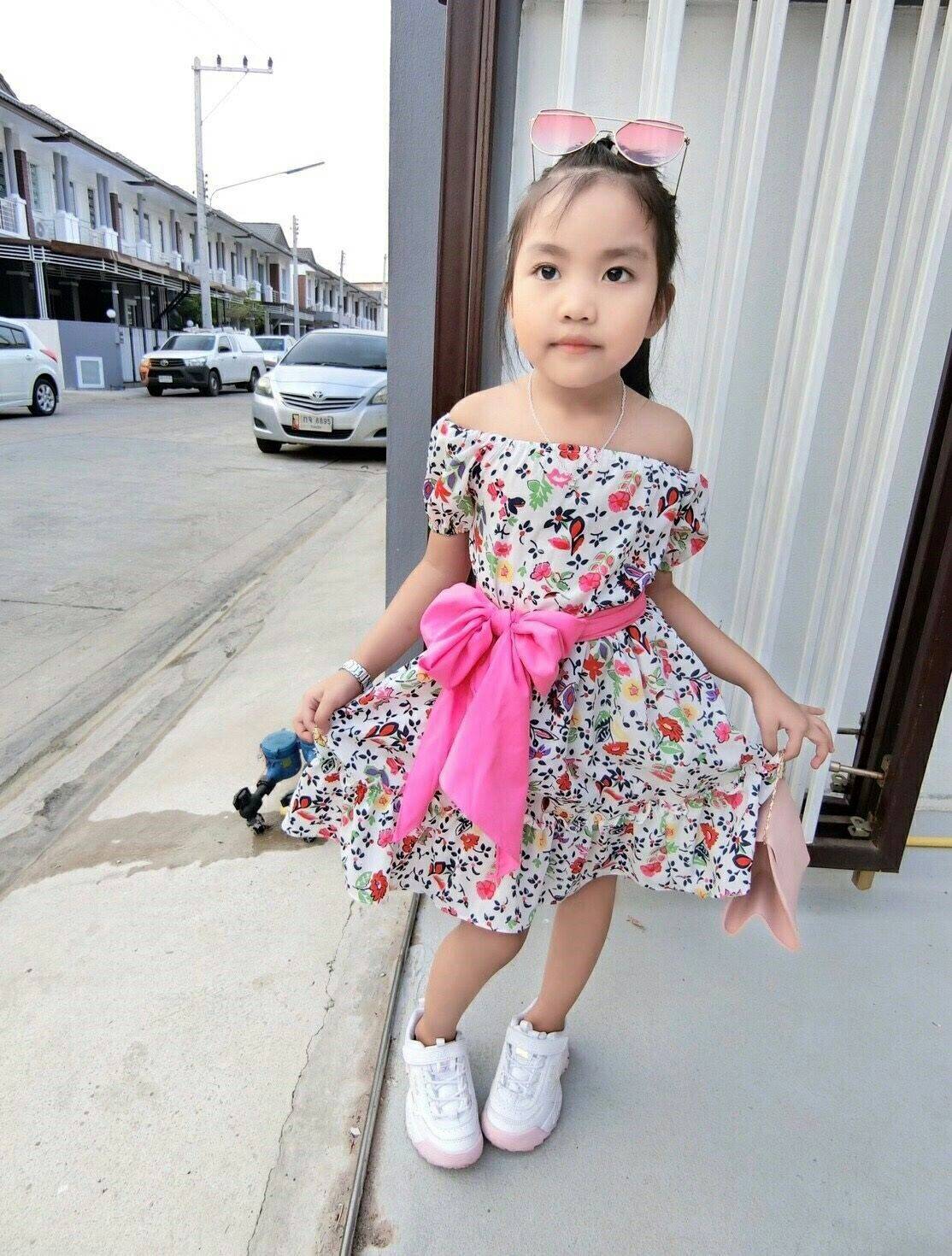 เดรสเด็กหญิงลายดอก