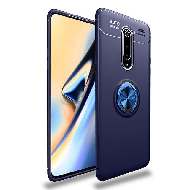 Case Xiaomi Mi 9T #เคสฝาหลัง TPU Finger Ring Kickstand (แผ่นโลหะแบบ Built-in)