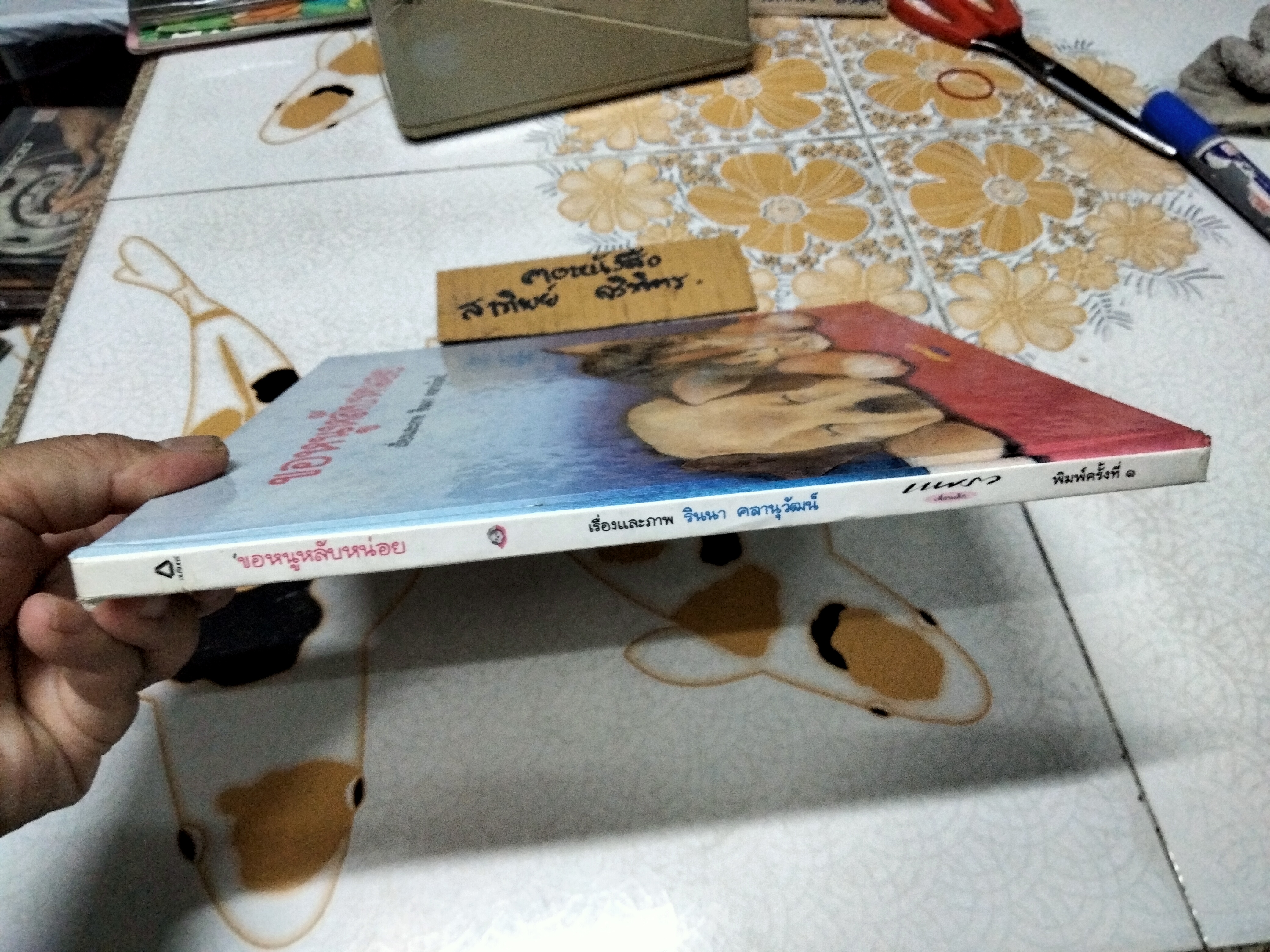 ขอหนูหลับหน่อย รินนา คลานุวัฒน์ เรื่องและภาพ พิมพ์ครั้งแรก พ.ศ 2544 สำนักพิมพ์แพรวเพื่อนเด็ก