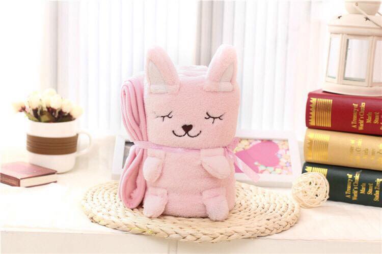 ผ้าห่มขนแกะ รูปสัตว์น่ารัก สำหรับเด็ก