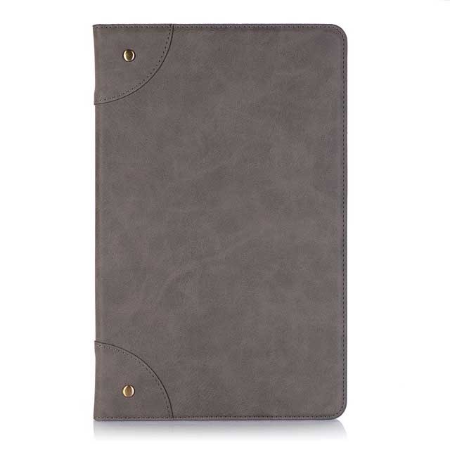 เคส Samsung Galaxy Tab A 10.5 (2018) T590 T595 #เคสฝาพับหนัง PU ผิวหนังม้าสไตล์ Retro แบบกระเป๋าสตางค์สมาร์ท Crazy Horse Texture Retro PU Leather