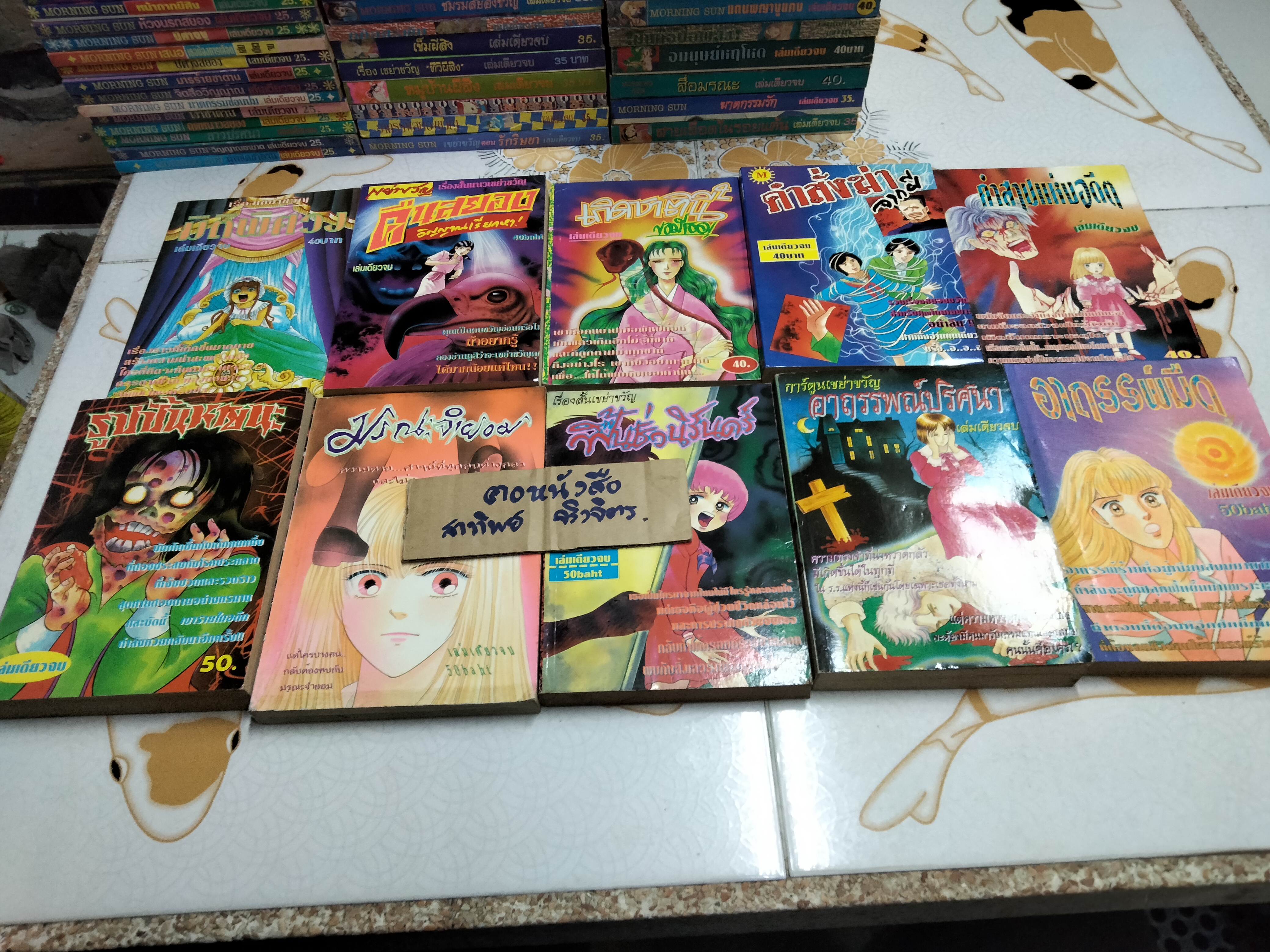 หนังสือ การ์ตูนสยองขวัญ สนพ. Morning Sun (มิตรไมตรี) ขายรวม 81 เล่ม ไม่แยก