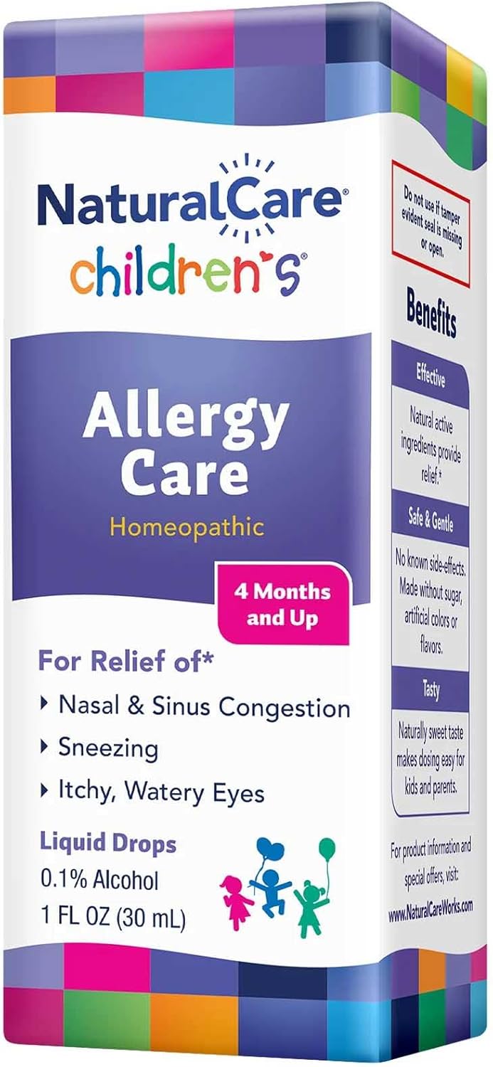 NaturalCare® Children's Allergy Care, Homeopathic Liquid Drops 30ml บรรเทาอาการแพ้ สำหรับเด็ก