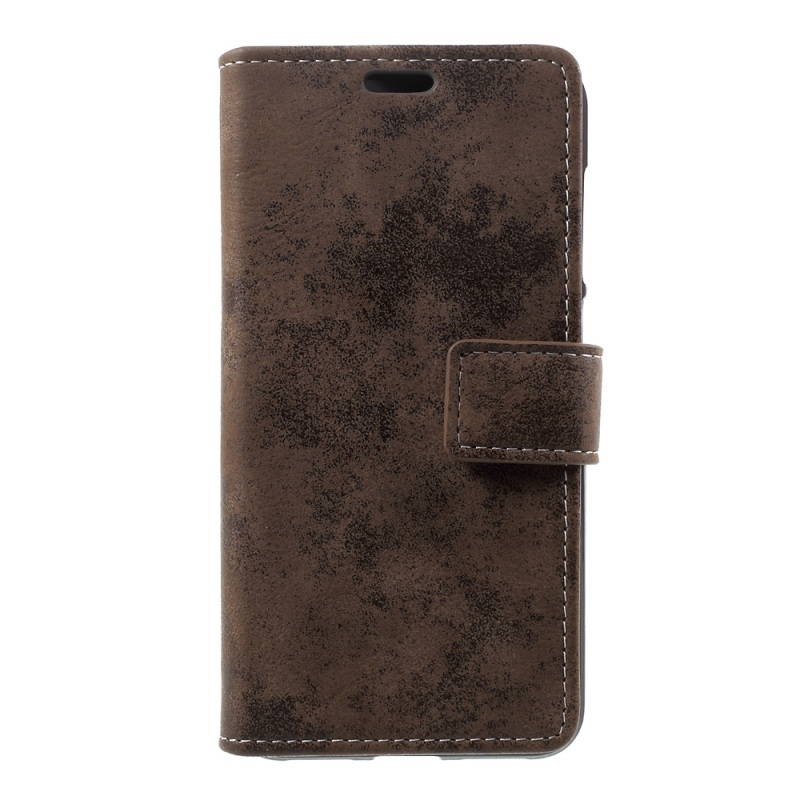 Case Xiaomi Redmi Note 6 Pro #เคสฝาพับหนัง PU สไตล์ Retro มีช่องเสียบบัตร สีสันสวยงามทันสมัย