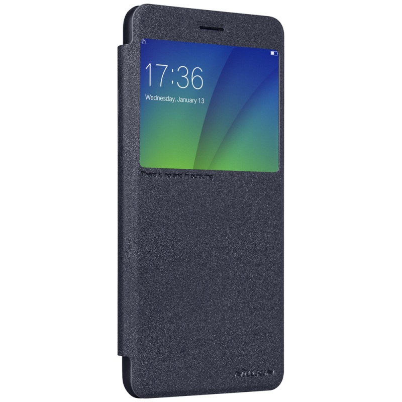 Case Oppo R9s Plus #เคสฝาพับ NILLKIN รุ่น Sparkle Window ใช้งานได้สะดวก