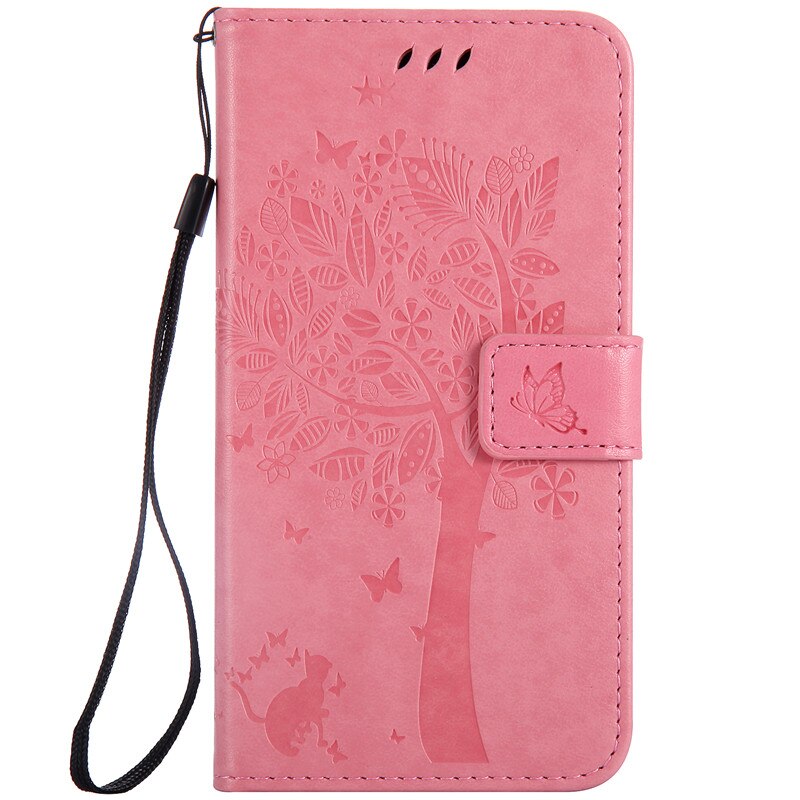 เคส OPPO Reno 3 Pro 4G 6.4 นิ้ว #เคสฝาพับหนัง PU พิมพ์ลาย Imprint Cat and Tree Pattern Leather Protection Cover