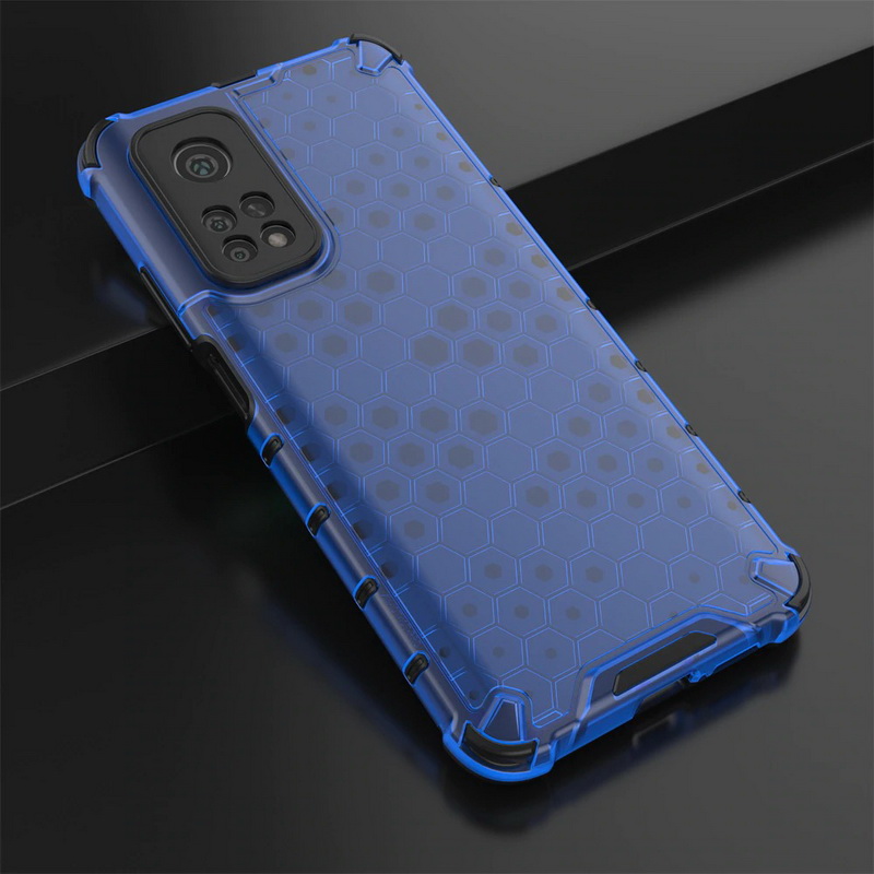 Case Xiaomi Mi 10T Pro #เคสกันกระแทก Honeycomb Shock Absorber TPU + PC + Silicone Hybrid