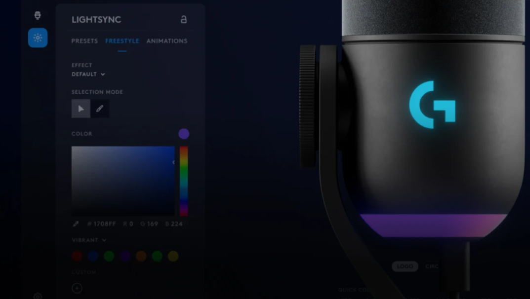 Logitech® Yeti GX Dynamic RGB Gaming Mic With Lightsync A00185 ไมโครโฟน สำหรับเล่นเกม