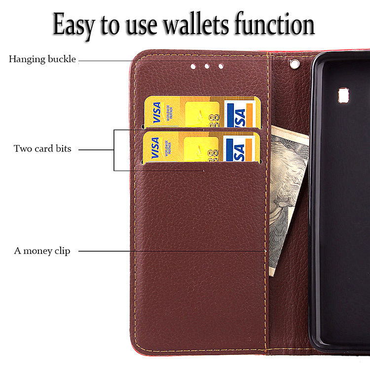 เคส Samsung Galaxy A8 + (2018) #เคสฝาพับแบบกระเป๋าสตางค์ปิดแม่เหล็ก Leaf Shape Magnetic Flap Leather Wallet Case