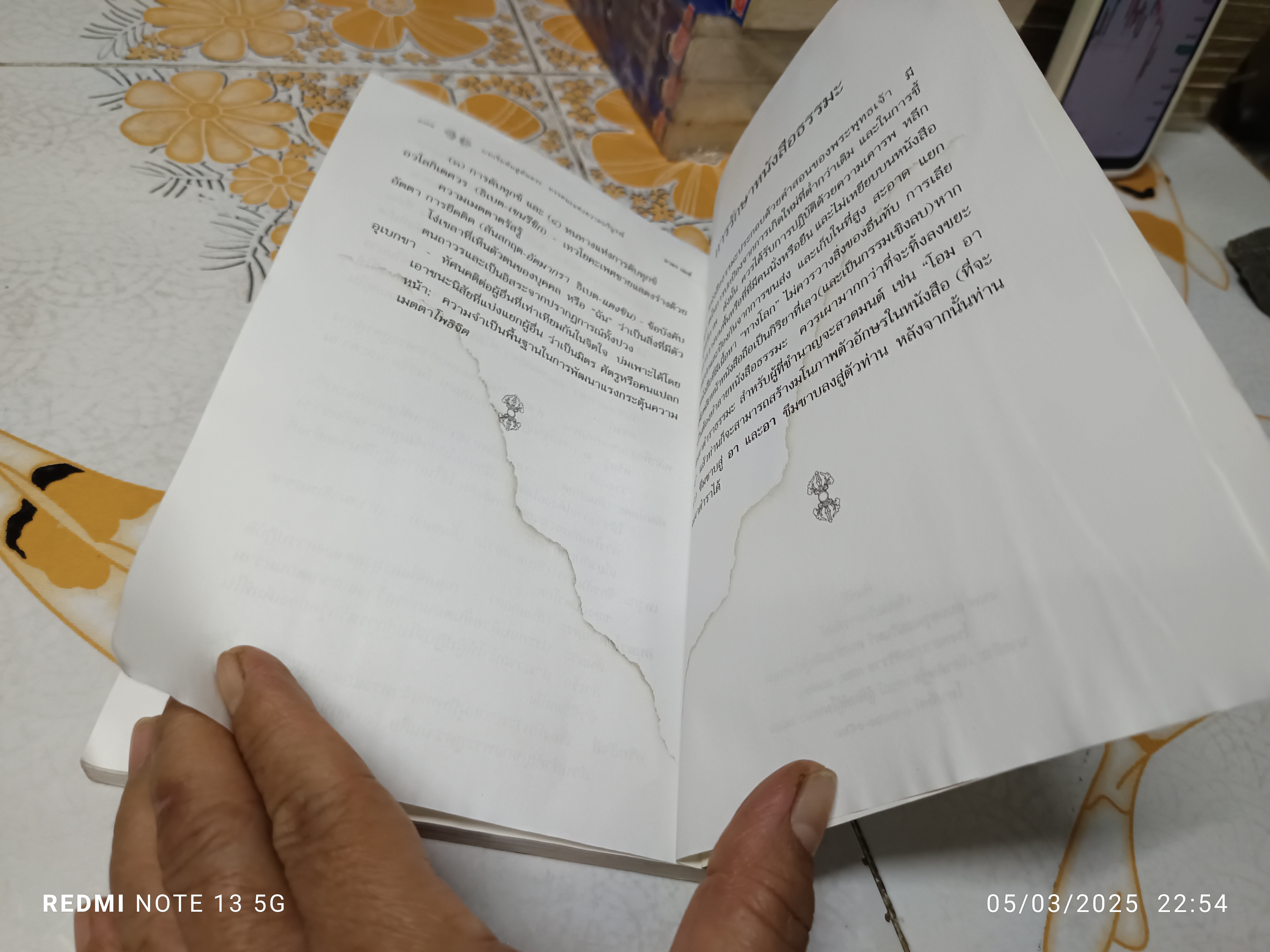 บทเริ่มต้นสู่ตันตระ ทรรศนะแห่งความบริบูรณ์ / ลามะ เยเช่ เขียน ทาคินี แปล/ สำนักพิมพ์ศูนย์ไทยธิเบต (มีคราบน้ำ)