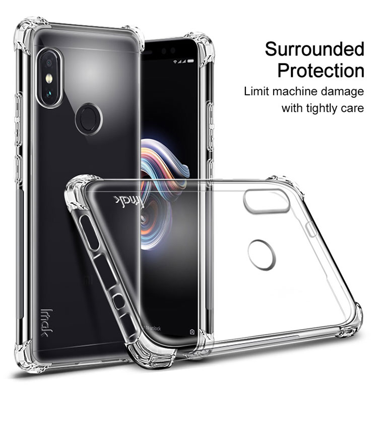 Case Xiaomi Redmi Note 5 #เคสฝาหลัง IMAK Sandy Feel Airbag Shockproof TPU + ฟิล์มกันรอย Explosion-proof Screen Film