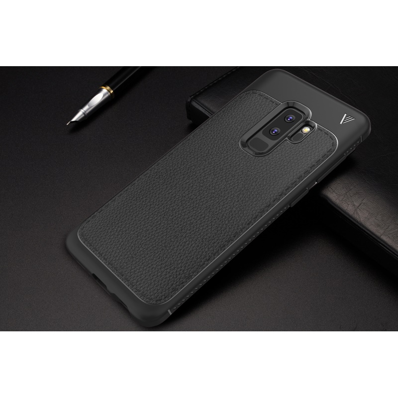 Case Samsung Galaxy S9+ G965 IVSO Gentry Series #เคสฝาหลัง TPU เคลือบหนัง PU คุณภาพดี