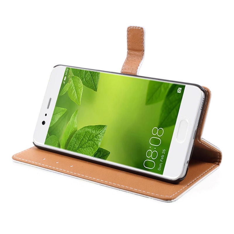 เคส Huawei P10 Plus เคสฝาพับ สไตล์กระเป๋าสตางค์พิมพ์ลายสวยงาม