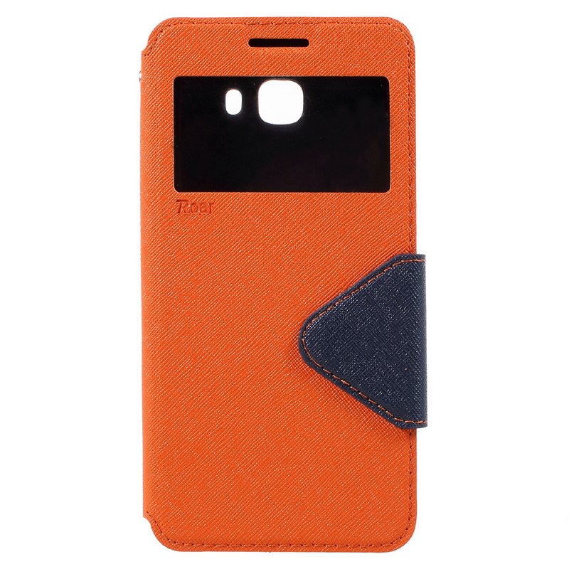 เคส Samsung Galaxy C9 Pro ROAR KOREA Diary #เคสหนัง PU ฝาพับมีช่องวิวแถบปิดแม่เหล็กทันสมัย