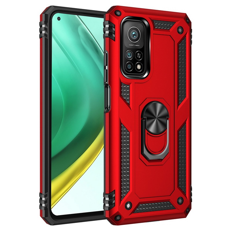 เคส Xiaomi Mi 10T Pro #เคสฝาหลัง Hybrid TPU+PC มีแหวนสวมนิ้ว