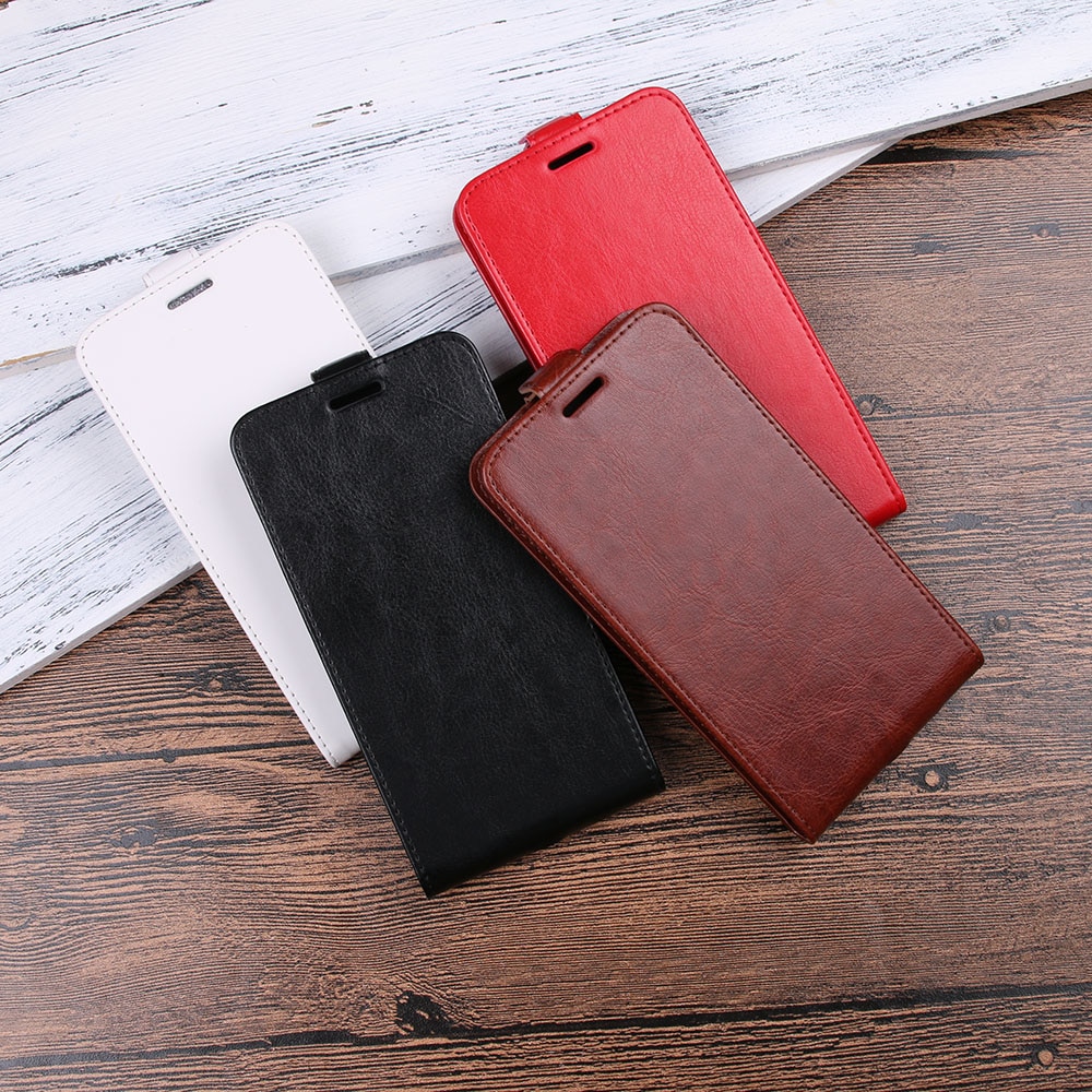 เคส OnePlus 7 Pro #เคสฝาพับหนัง PU ผิวหนังม้าแนวตั้ง Crazy Horse Vertical Leather