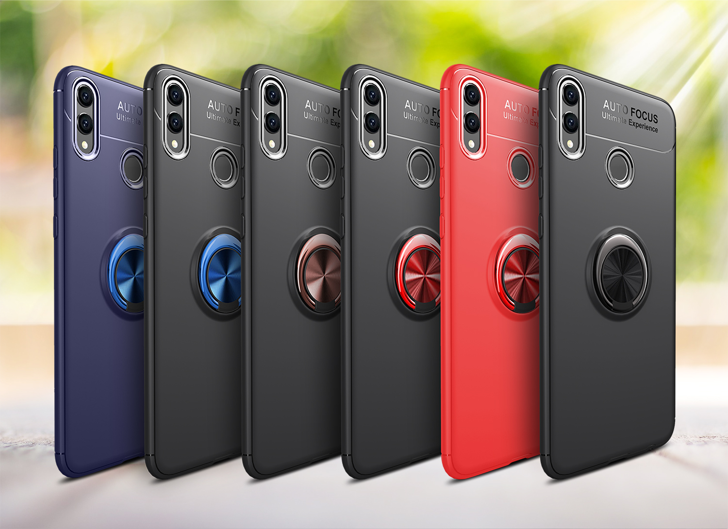 เคส Honor 8X #เคสฝาหลังTPU มีแหวนสวมนิ้ว Finger Ring Kickstand (Built-in แผ่นโลหะ)