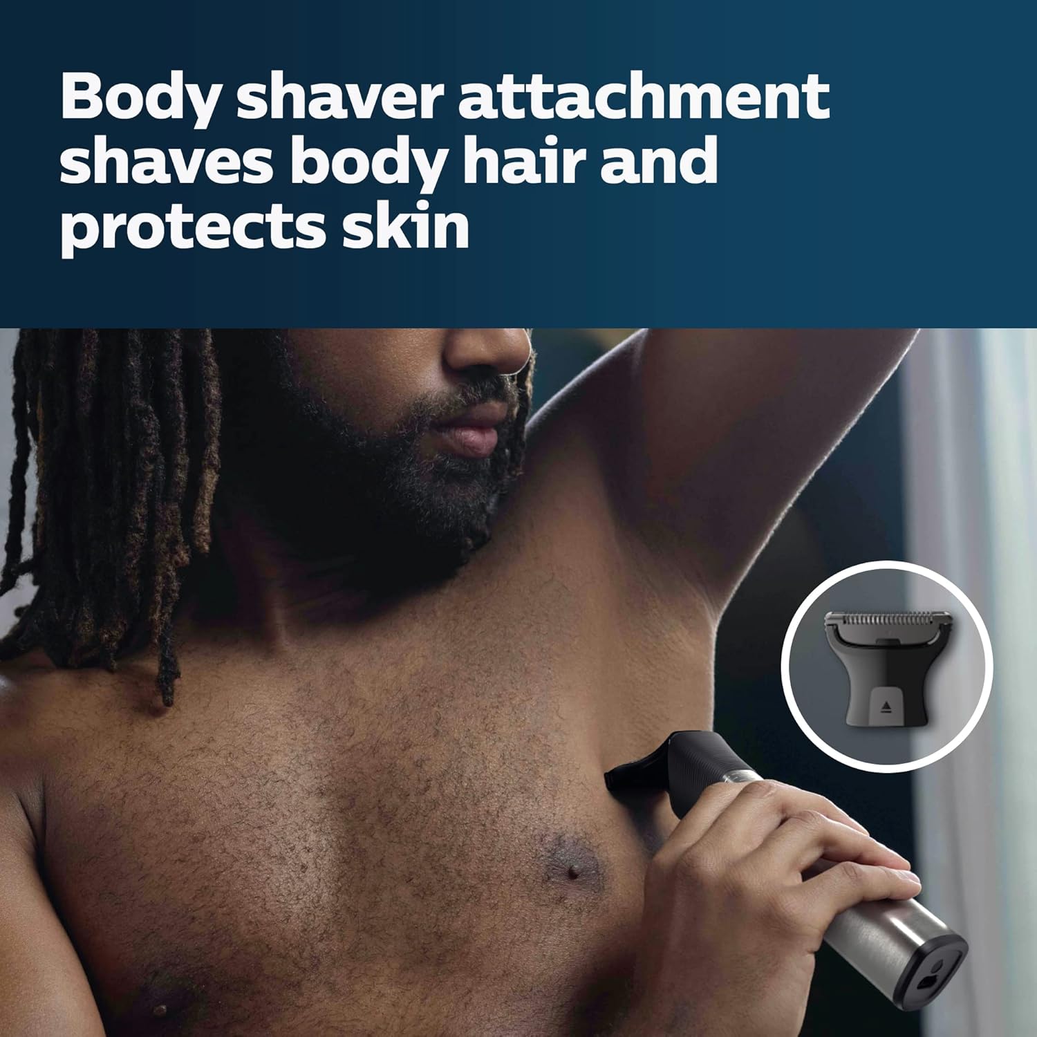 Philips® Norelco Multigroom 9000 Trimmer MG9510/60 ฟิลิปส์ เครื่องโกนขนไฟฟ้าสำหรับใบหน้าและร่างกาย