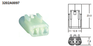 ปลั๊กต่อสายไฟในรถยนต์ AUTOMOTIVE CONNECTORS ,090 SMTO HM SERIES 0.5sqmm