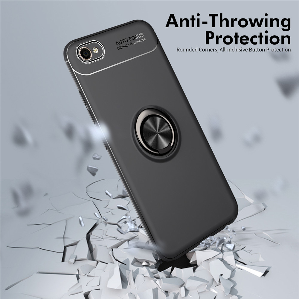 Case Xiaomi Mi 8 Lite TPU #เคสฝาหลังมีแหวนสวมนิ้ว Finger Ring Kickstand (Built-in แผ่นโลหะ)
