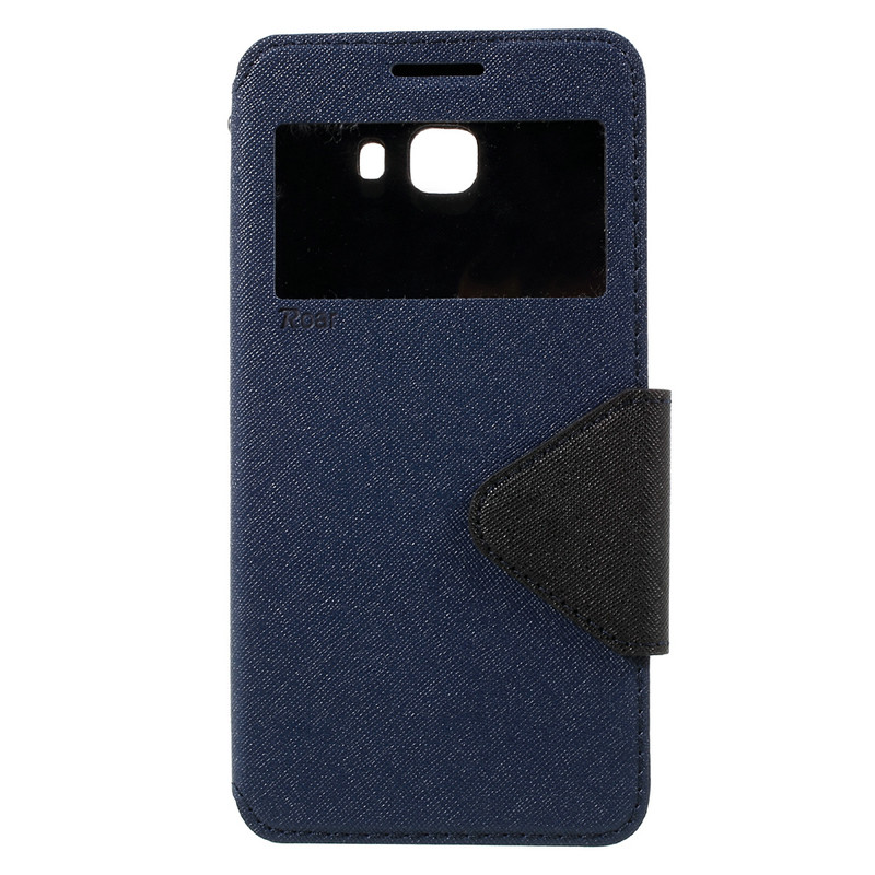 เคส Samsung Galaxy C9 Pro ROAR KOREA Diary #เคสหนัง PU ฝาพับมีช่องวิวแถบปิดแม่เหล็กทันสมัย