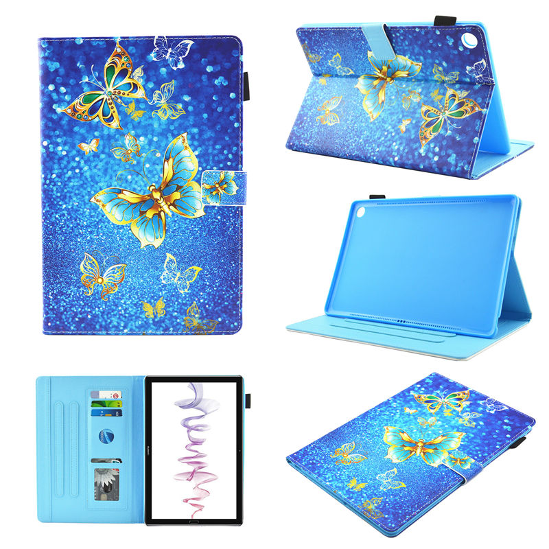 Case Huawei MediaPad M5 8.4 นิ้ว #เคสฝาพับหนัง PU พิมพ์ลาย Multifunction Pattern Printing Leather