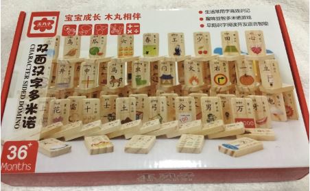 โดมิโนอักษรจีน 智力积木 Chinese Characters Sided Domino