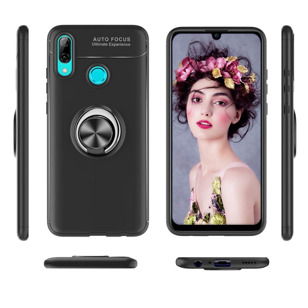 Case Huawei Y7 2019 #เคสฝาหลัง TPU Finger Ring Kickstand (แผ่นโลหะแบบ Built-in)