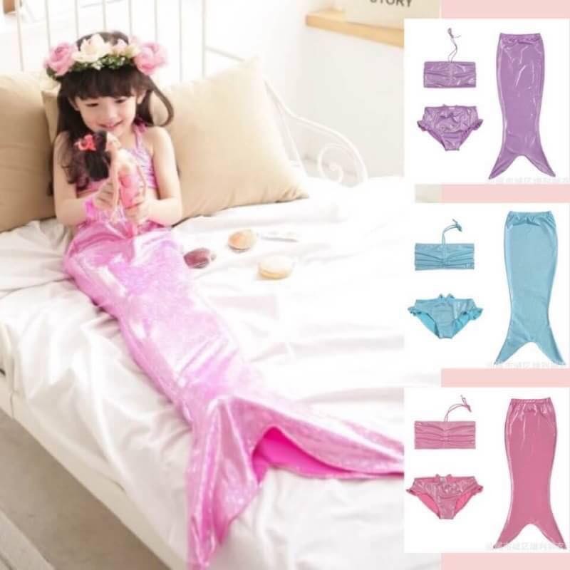 ชุดว่ายน้ำเด็ก เงือกน้อยมีหาง