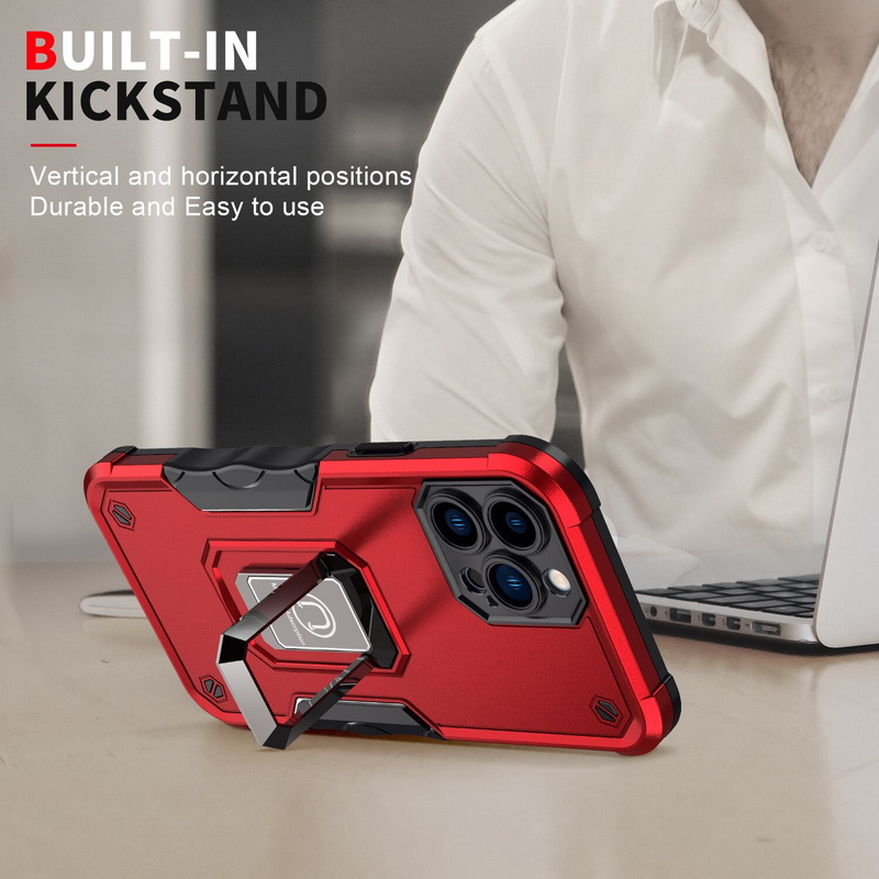 เคส iPhone 14#เคสฝาหลัง Hybrid TPU+PC มีแหวนสวมนิ้ว