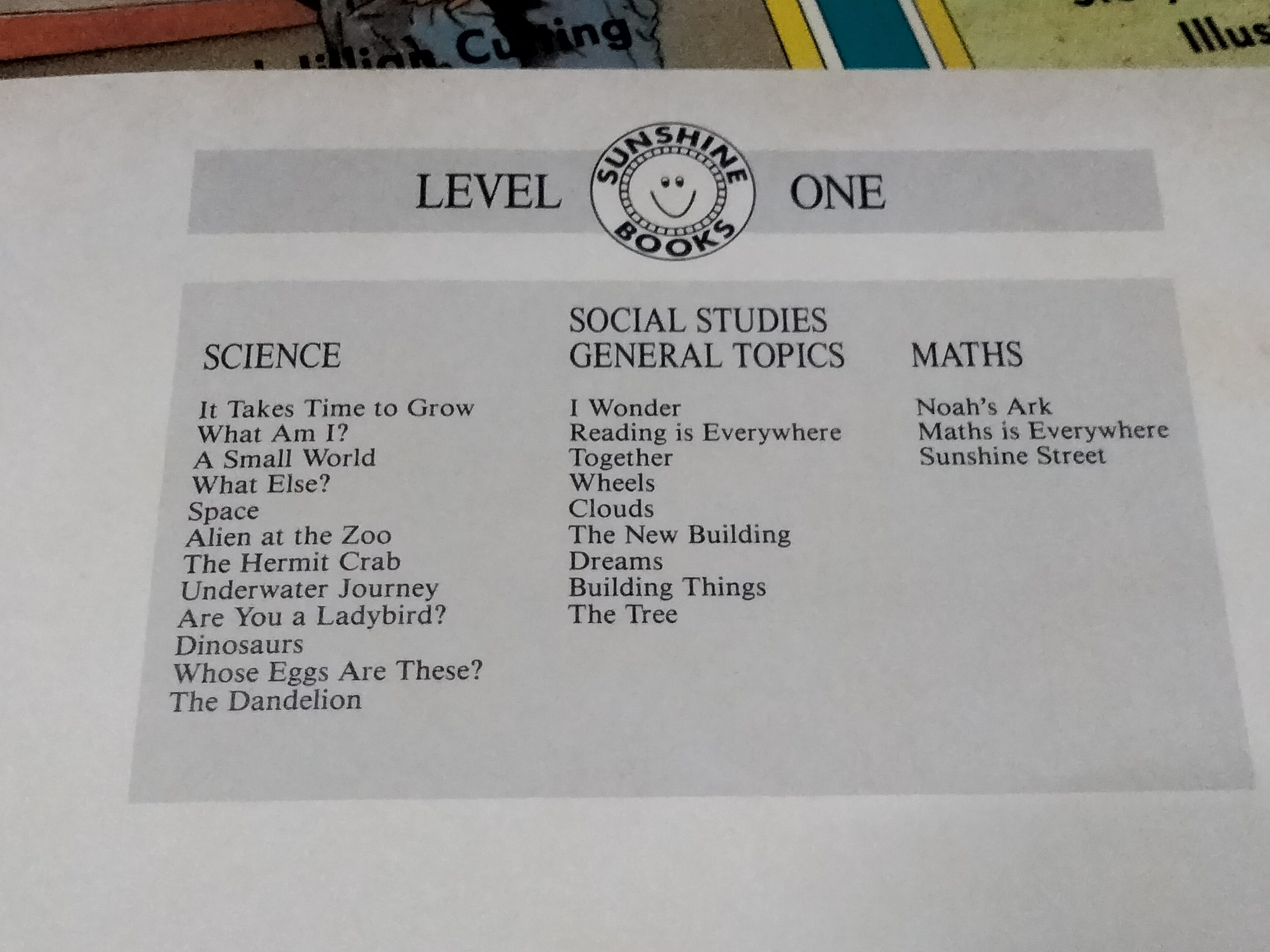Sunshine Books (level 1) : Social Studies : science, general topics, maths. ครบชุด 24 เล่ม (12+9+3) **สินค้าหมด**